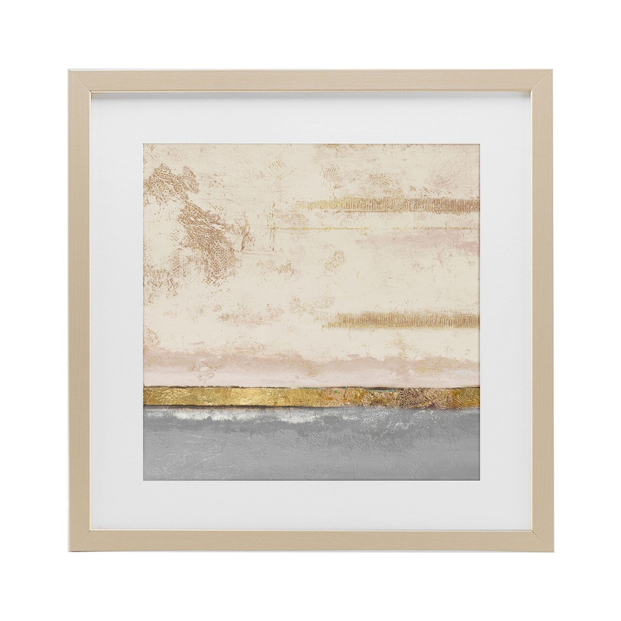 Stupell Industries Soft Sea Abstract Framed Print Under Glass, design by Patricia Pinto